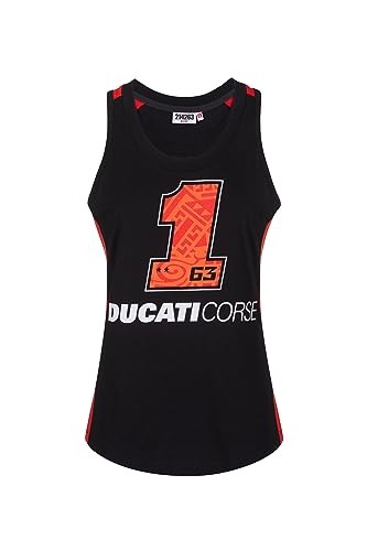 Canotta Donna Pecco Bagnaia Ducati Corse Nera M Top Ufficiale MotoGP #63