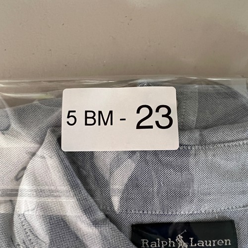 Ralph Lauren Shirt Boys (10-12) Medium Blue Big Pony Logo Oxford Long Sleeve - Picture 13 of 13