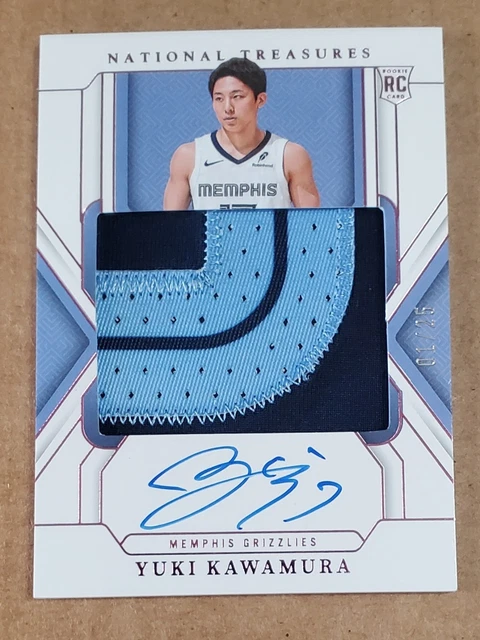 2024 National Treasures Yuki Kawamura Rookie Patch Auto (On Card) Pink #'d 1/25