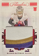 Rashon Bateman Baltimore Ravens 2021 Panini Flawless Football Rookie Card N.RP15