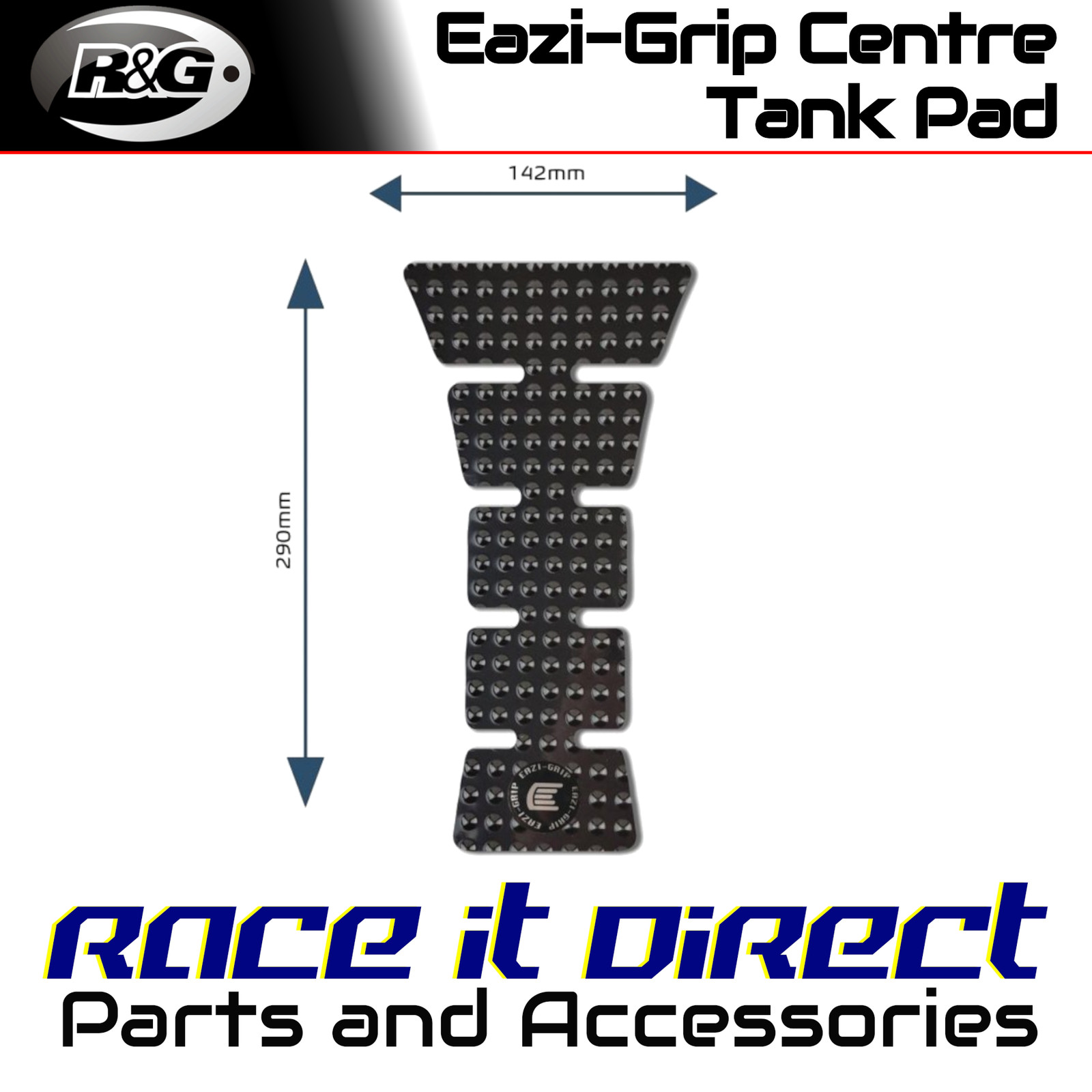 Eazi-Grip Centre Tank Pads for Kawasaki Ninja 650 2007-2014 EVO E Eazi-Grip