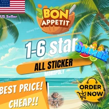 Monopoly Go Stickers ⭐1-5⭐ 🥗CHEAPEST 💨SUPER FAST ⚡24/7