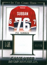 P.K. Subban Cards, Rookie Cards and Autographed Memorabilia Guide 17