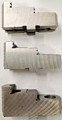 Bison Top Jaw 1.650 Wide 2.297 High 3'' Center to Center Holes Have Rust Spots