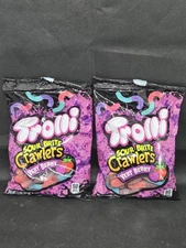 Lot Of 2 Trolli Sour Brite Crawlers Candy Very Berry Flavored  7.2 Oz