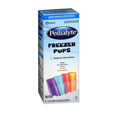 Electrolyte Solution Freezer Pops Assorted Flavors 16 C