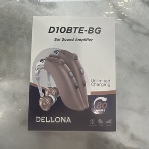 Pair Of Dellona Advanced Hearing Aids Never Used In Box D10BTE-BG