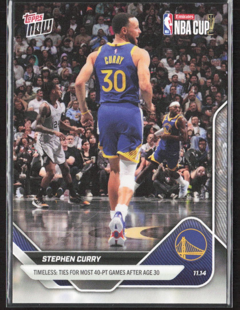 2025-26 Topps NBA Now #55 Stephen Curry Warriors 40 Pt Game