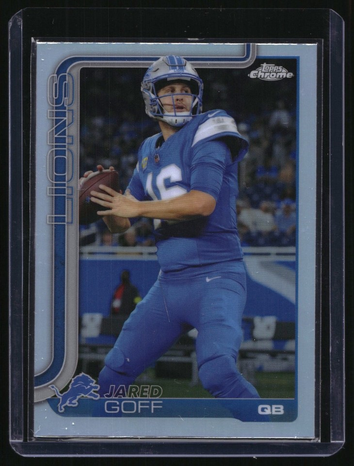 2025 Topps Chrome Refractor #102 Jared Goff 2025 Topps Chrome Refractor #102 Jared Goff