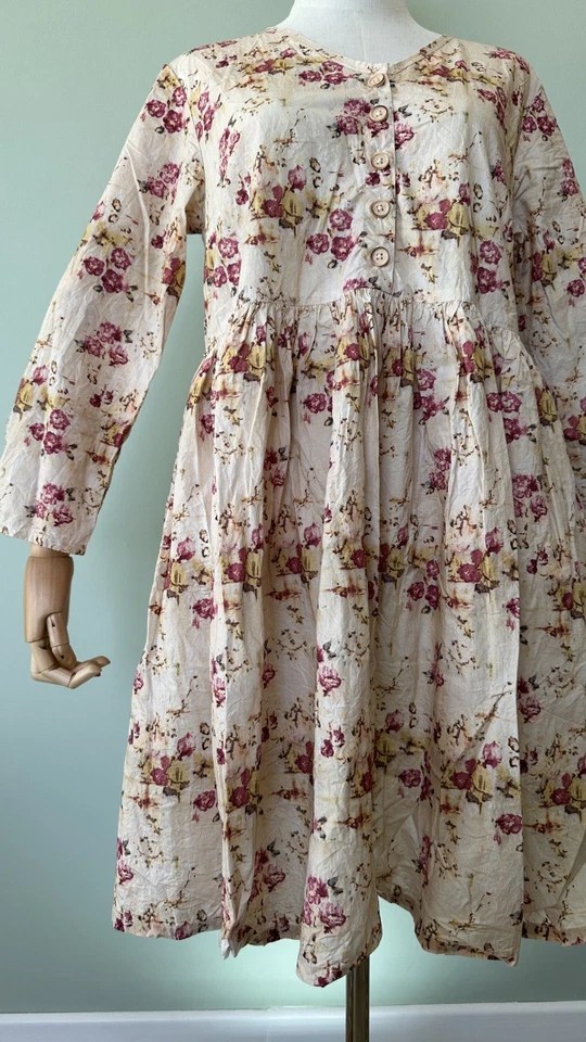 Ewa i Walla Women's Tunic Elina Flower Print Cotton Dress Size S 44888 SS23 - Image 4 of 4