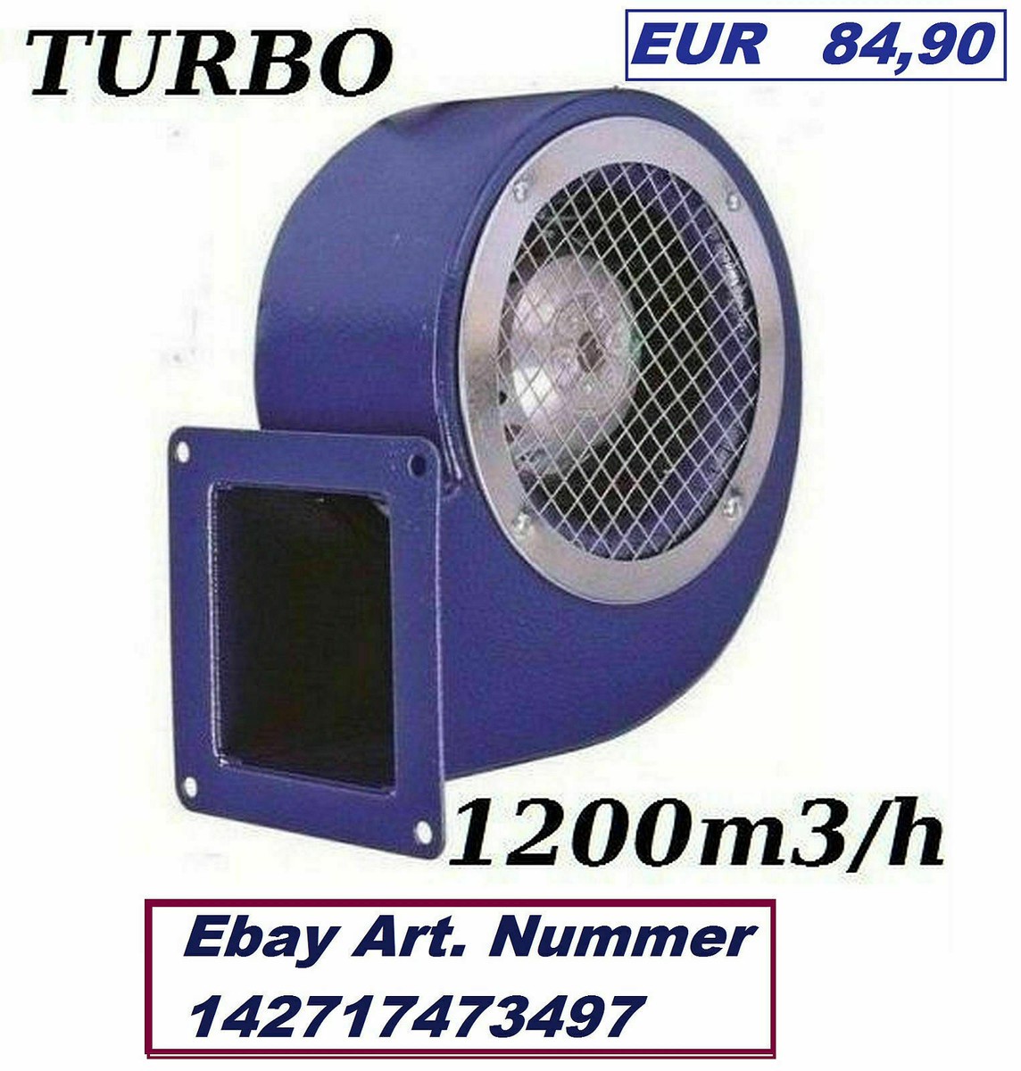Radialgebläse + Flansch Radial Lüfter/Gebläse/Abluft