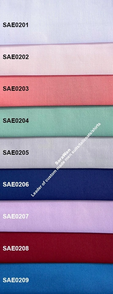 Camisa de vestir a medida para hombre, 3 camisas de vestir hechas a medida para hombre, multicolor Foto 3 de 4