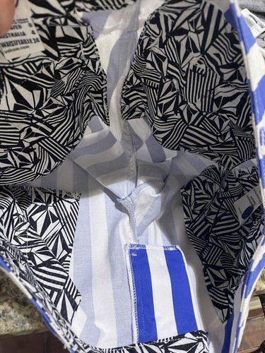 NWOT Volcom 7” Frochickie Sz 0 Blue & White Striped Cotton Stretch Shorts - Picture 11 of 11