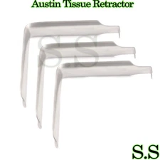 3 Pieces Of Austin Tissue Retractor Dental Instruments