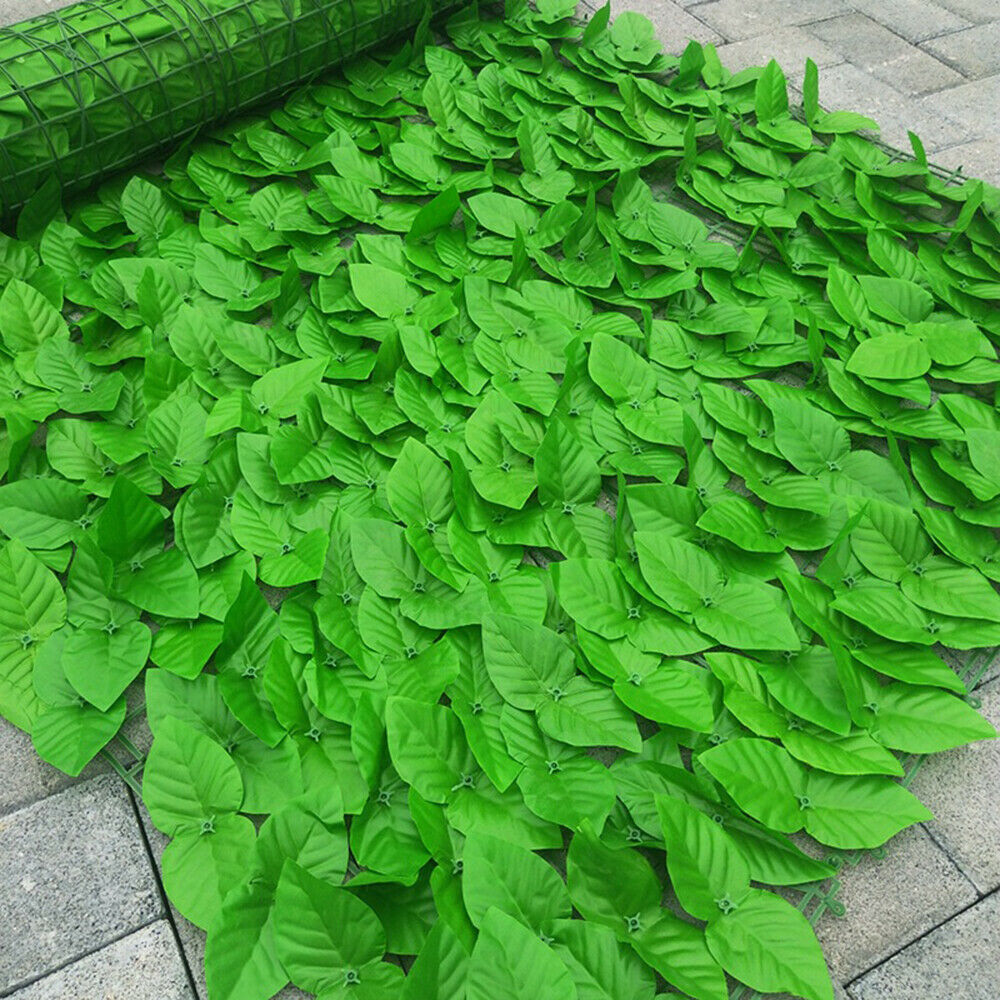 Künstliche Efeu Blatt Garten Sichtschutz Balkon Hecken Zaun Sichtschutz 3mx1m DE