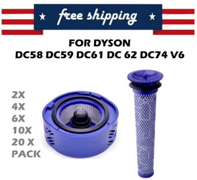 NEW Replacement Pre Post Motor Filter Kit for Dyson V6 Absolute Total Clean HEPA