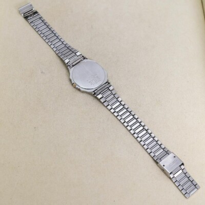 SEIKO Boys Quartz Watch Vintage 9521-6000 Silver Dial 31mm