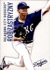 2019 Oklahoma City Dodgers Choice #29 Rob Zastryzny Edmonton Alberta Canada Card