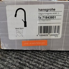 Hansgrohe Allegro N 1.75 GPM Pull Down Kitchen Faucet Steel Optic 71843801