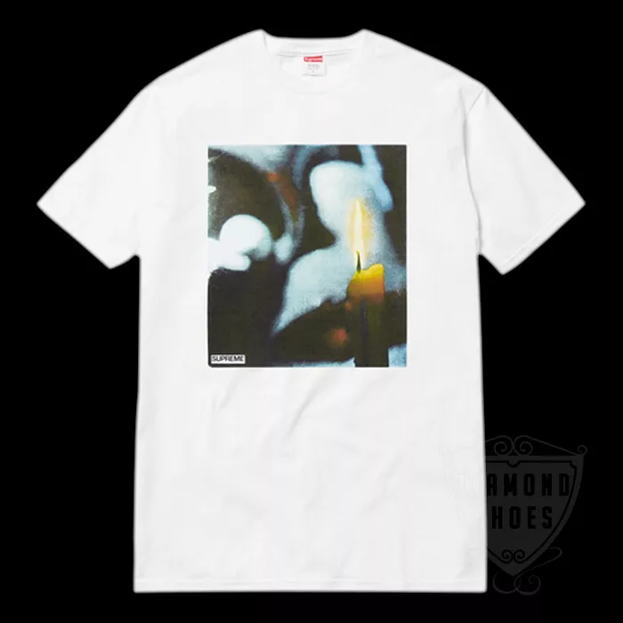 NEUF SS17 SUPREME CANDLE TEE BLANC M MOYEN