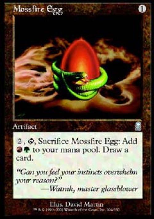 Mossfire Egg Foil Damaged / Poor English MTG Odyssey eBay