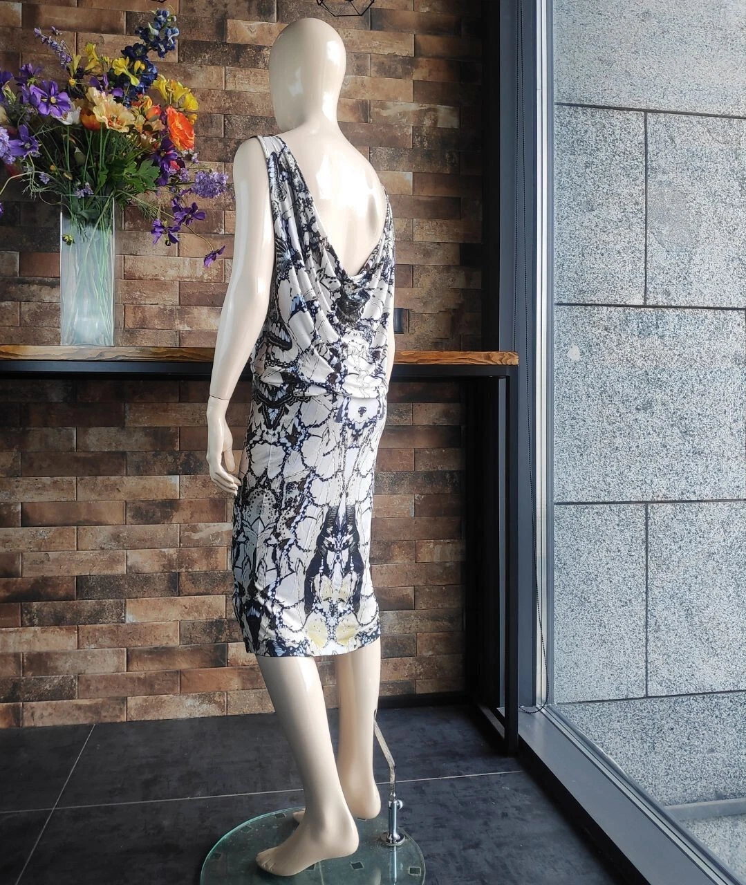 Alexander McQueen Autentico Abito Farfalla Primavera Estate 2011 Mai Indossato 44 IT