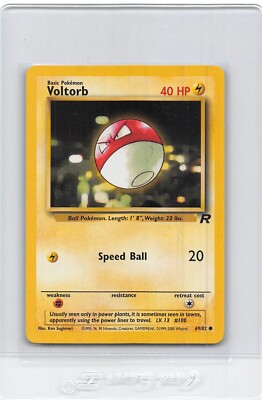 Voltorb 69/82 - Team Rocket - VINTAGE WOTC Pokemon Card - UNLIMITED - NM/LP