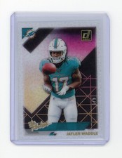 2021 Panini Clearly Donruss Football JAYLEN WADDLE The Rookies Gold Holo #d 1/5