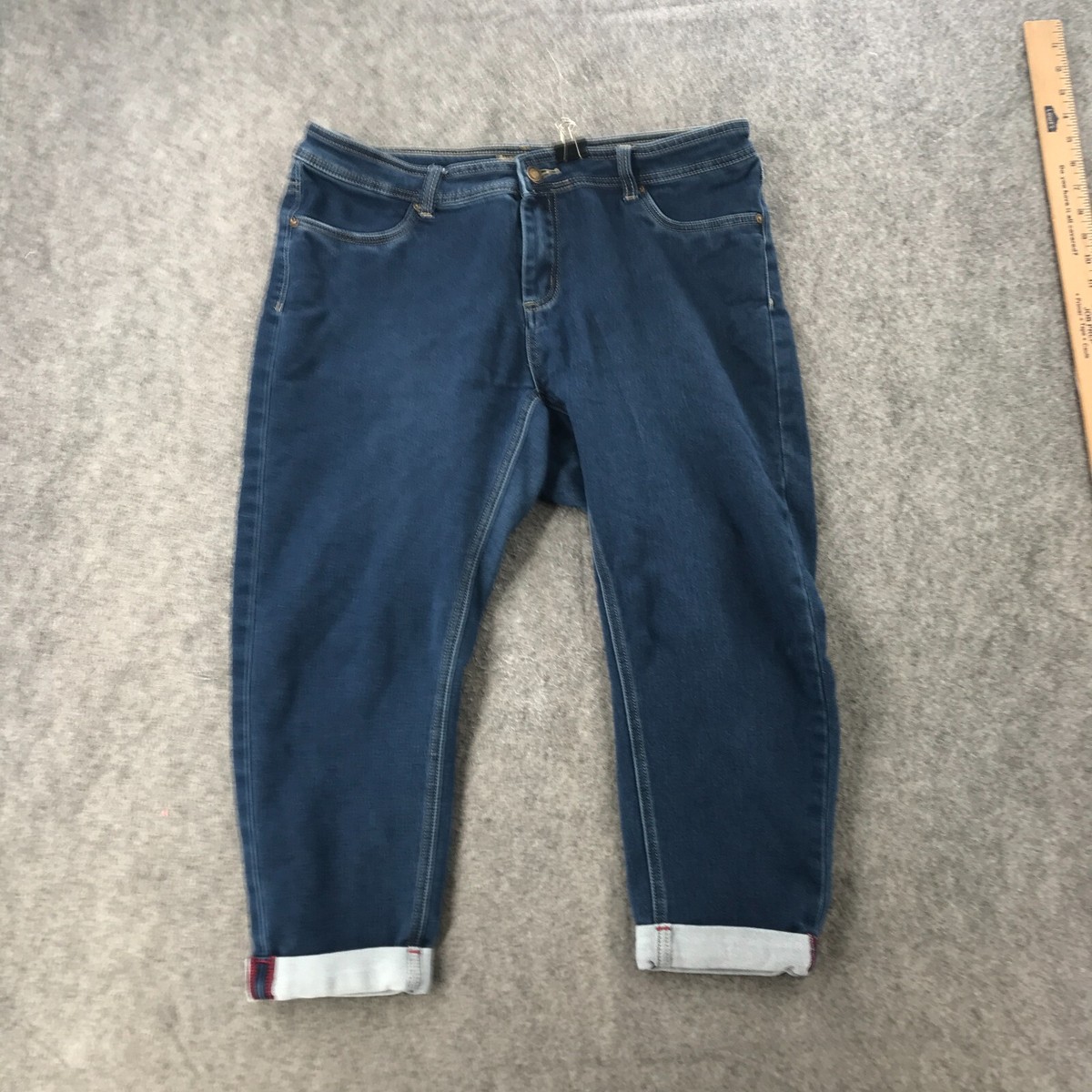 Angel Kiss Jeans Womens 18 Cropped Cuffed 23