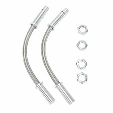 1 Pair 12 Inch Stainless Steel Door Loom Keep It Clean Hot Rat Muscle Car