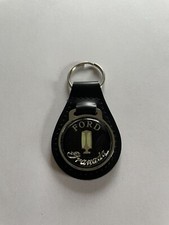 Ford Granada Keychain Black Leather Ford Key Chain