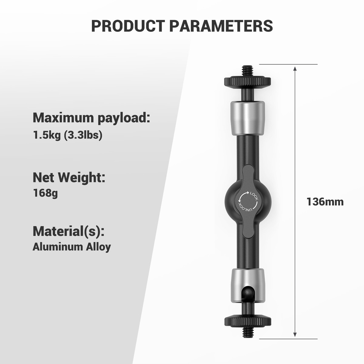 SmallRig 2065B Articulating Arm 5.5 inches