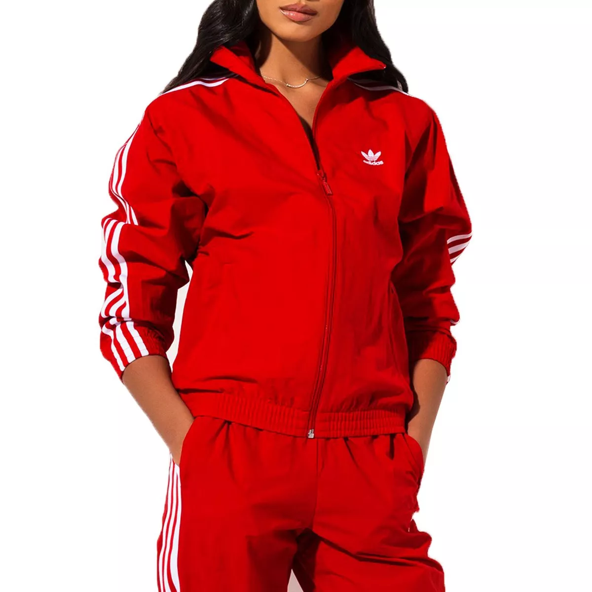adidas Originals Nylon Lock Up Track Top Trefoil Damen Jacke