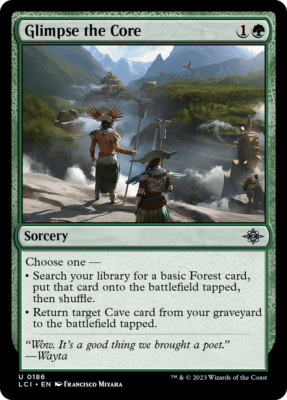 x1 Glimpse the Core LCI MTG 186 UNCOMMON M/NM 1x
