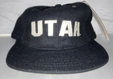 Vtg Utah Utes Strapback hat cap NCAA college Football basketball Nwt Deadstock