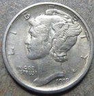 1918 S Mercury Dime -- Higher Grade --