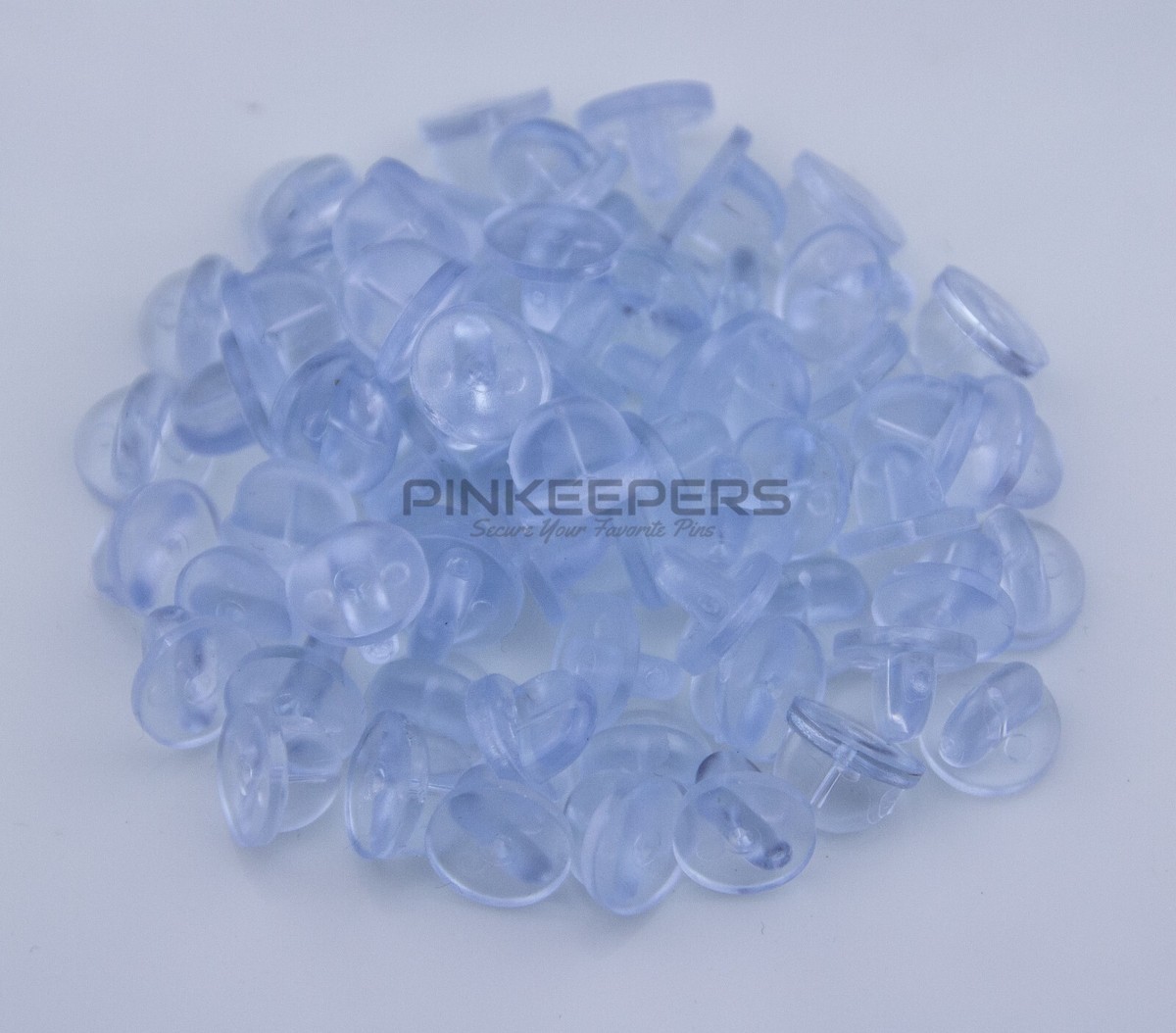 Lot De 100 Fermoirs à Broches (pin Backs) En Caoutchouc - Pour Fixer Badges Et écussons - Neuf