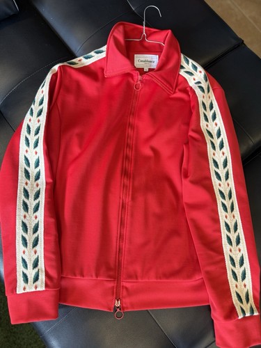 Casablanca Chaqueta de Pista con Cremallera Blusa Para Hombre Talla XXL Roja Auténtica Rara - Imagen 4 de 6