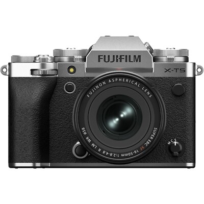Fujifilm X-T5 (Silver) w/16-50mm f/2.8-4.8 R LM WR & FREE EXTRA OEM BATTERY NEW
