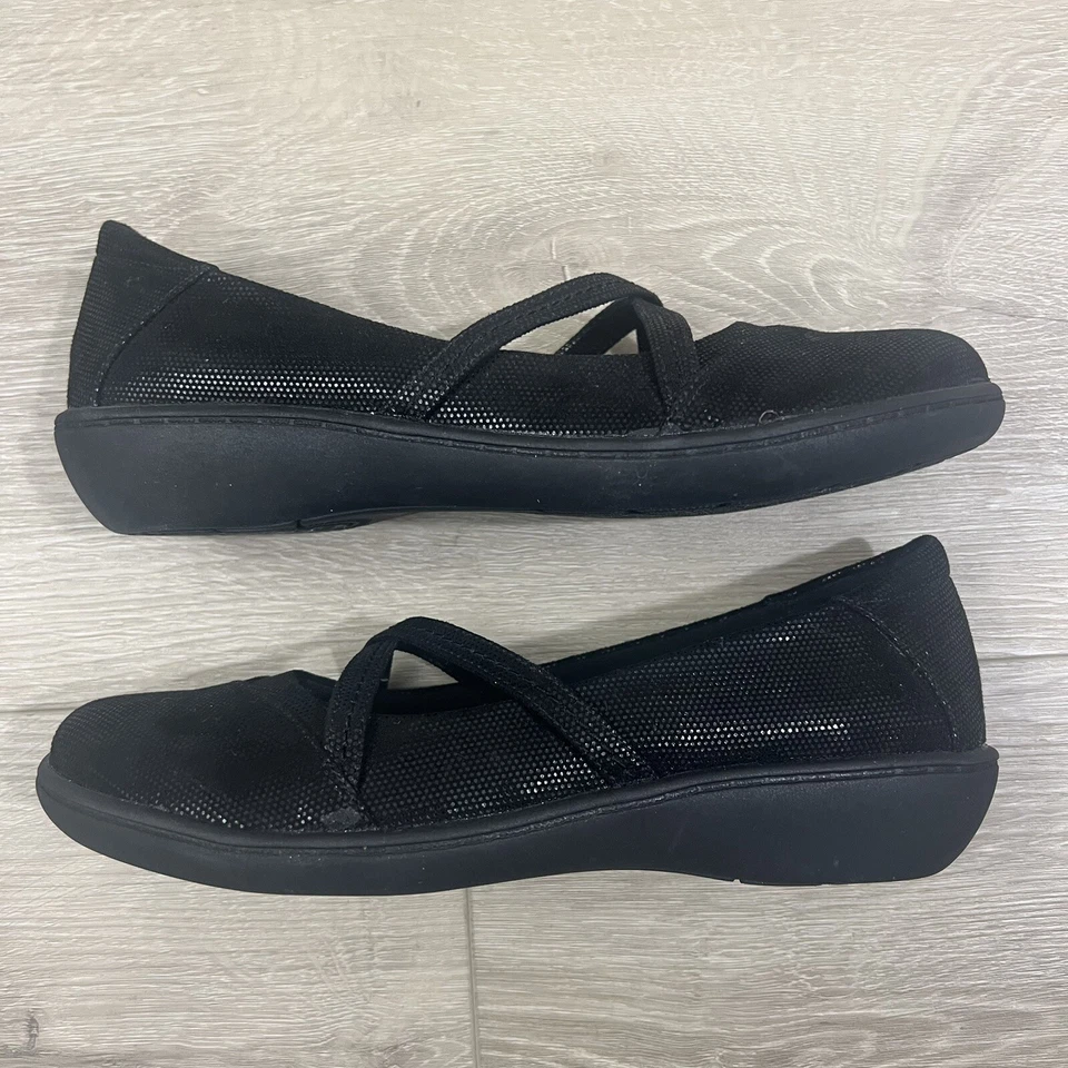 Bass Lite Marie Correa Cruzada Mary Jane Pisos 6M Mujer Cómodo Ligero Negro Foto 2 de 4