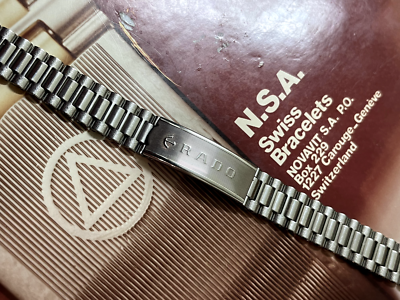 希少NSA ブレスレットアンティークRADO IWC等金属ベルト