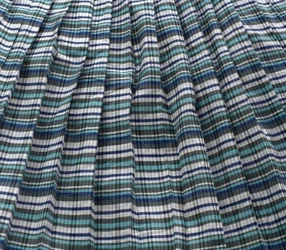 Vintage Skirt 80s Lower Calf Length Striped Retro Boho 12 image 2