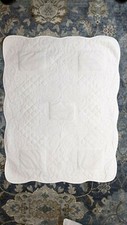 3' x 4' white quilted baby blanket - perfect for applique, printing, etc.