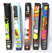 Novelty 4 Pair Low Cut Socks 1 Mystery Design Unisex Adult Size 6.5-12 U PICK