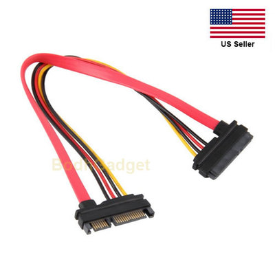 7+15 Pin Serial SATA Data Power Combo Extension Cable