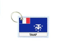 Keychain Double-Sided Flag TAAF
