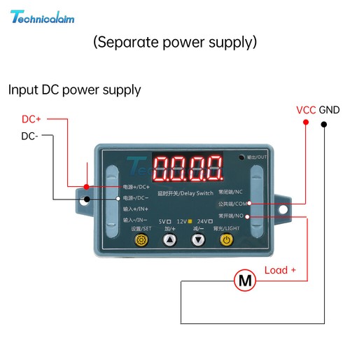 DC5V 12V 24V Adjustable Time Delay Relay Module LED Digital Timer Control Switch - Bild 6 von 15