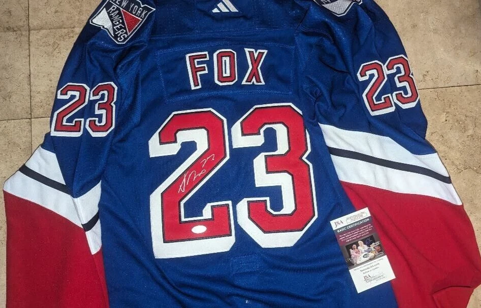 ny rangers adam fox jersey