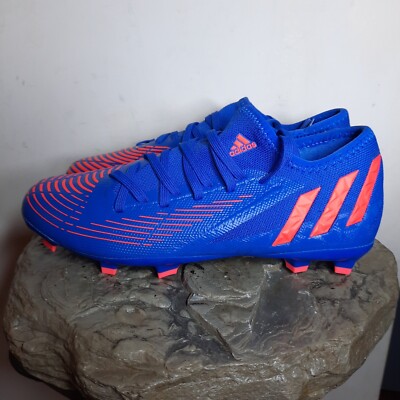 Adidas Predator Edge.3 Soccer Cleats GW2280 Blue Pink Men's Size 5 / Women's 6