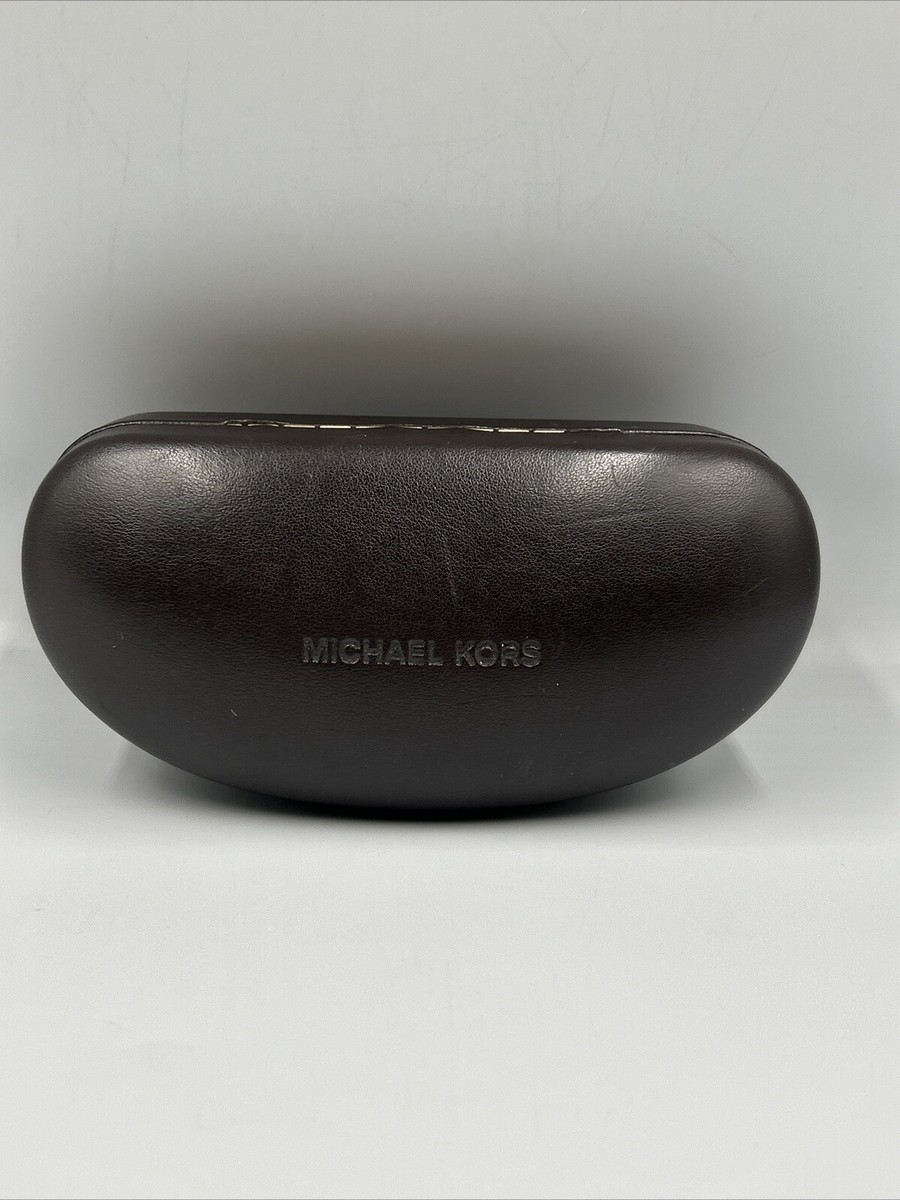MICHAEL KORS SUNGLASS EYEGLASS HARDCASE DARK BROWN XL  display picture 2